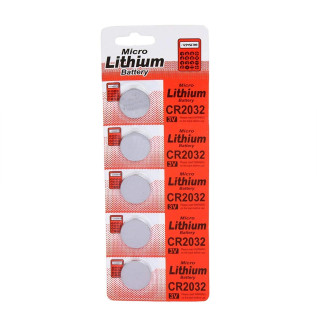 Lithium CR2032 3V Battery for Glucometer - Pack of 5