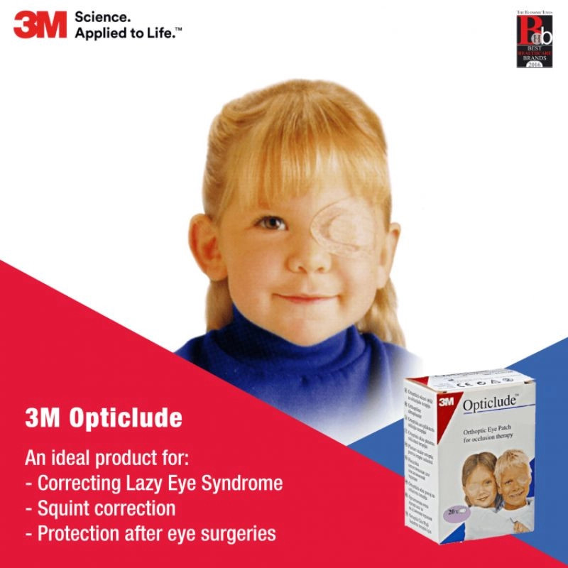 3M Opticlude Child Eye Patch 5 X 6.2 cm (Pack of 20 ) 3M Opticlude Child Eye Patch 5 X 6.2 cm (Pack of 20 )