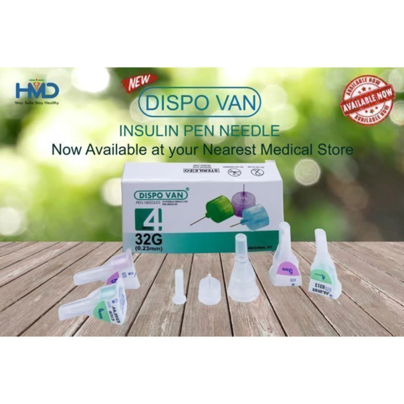 Pen Needle 32G 4mm – Universal Insulin Pen Needle by Spud | Comfortable 4mm Insulin Needle | Pack of 100 |