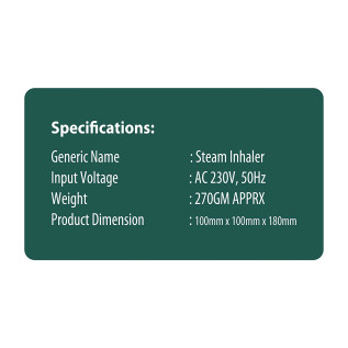 Dr. Seibert Smart Steam Vaporizer,