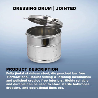 Dressing Drum Sterile Bathrobes, Dressings 11x9 inches (Pack of 1)
