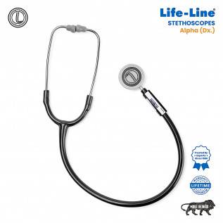 LIFE LINE Alpha Stethoscope, Black