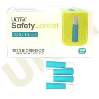 Ultra Sterile Disposable Single - Use Safety Glucometer Lancet - 100 (pcs)