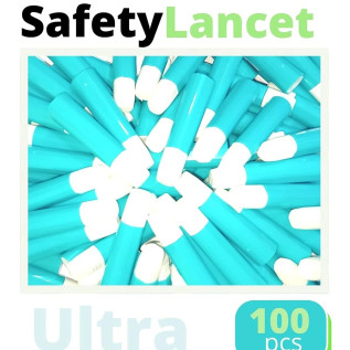 Ultra Sterile Disposable Single - Use Safety Glucometer Lancet - 100 (pcs)