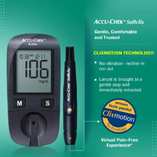 Accuchek Active meter Blood Glucose Monitor with Free 10 Strips