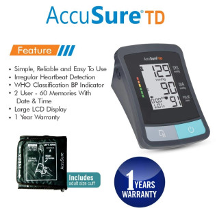 AccuSure TD  BP Monitor TD Upper Arm Blood Pressure