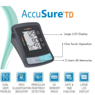 AccuSure TD  BP Monitor TD Upper Arm Blood Pressure