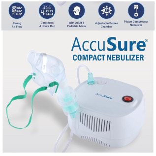AccuSure Compact Nebulizer for Kids & Adults