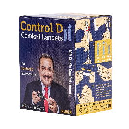 Control D Round Comfort Lancets (Blue) -Pack of 100