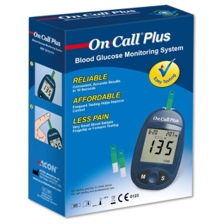 Oncall Plus Glucometer with free 10 strips