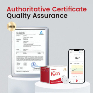 Sinocare iCan i3 Continuous Glucose Monitoring System - 15 Days CGM with iCan CGM App