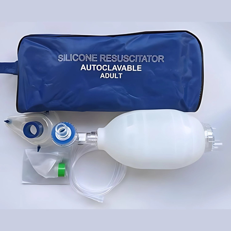 Ambu Bag Pediatric and Adult – Manual Resuscitator for Emergency Use with Mask
