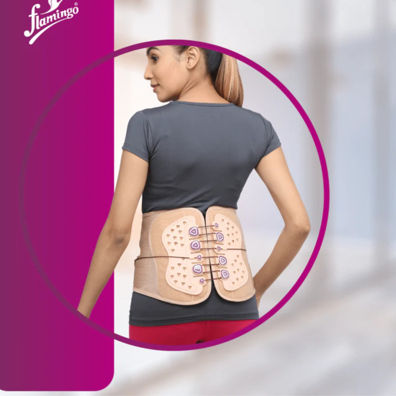Flamingo Lacepull Back Belt OC 2454 – Adjustable Lumbar Support for Back Pain Relief, Posture Correction & Spinal Stability Flamingo Lacepull Back Belt OC 2454 – Adjustable Lumbar Support for Back Pain Relief, Posture Correction & Spinal Stability