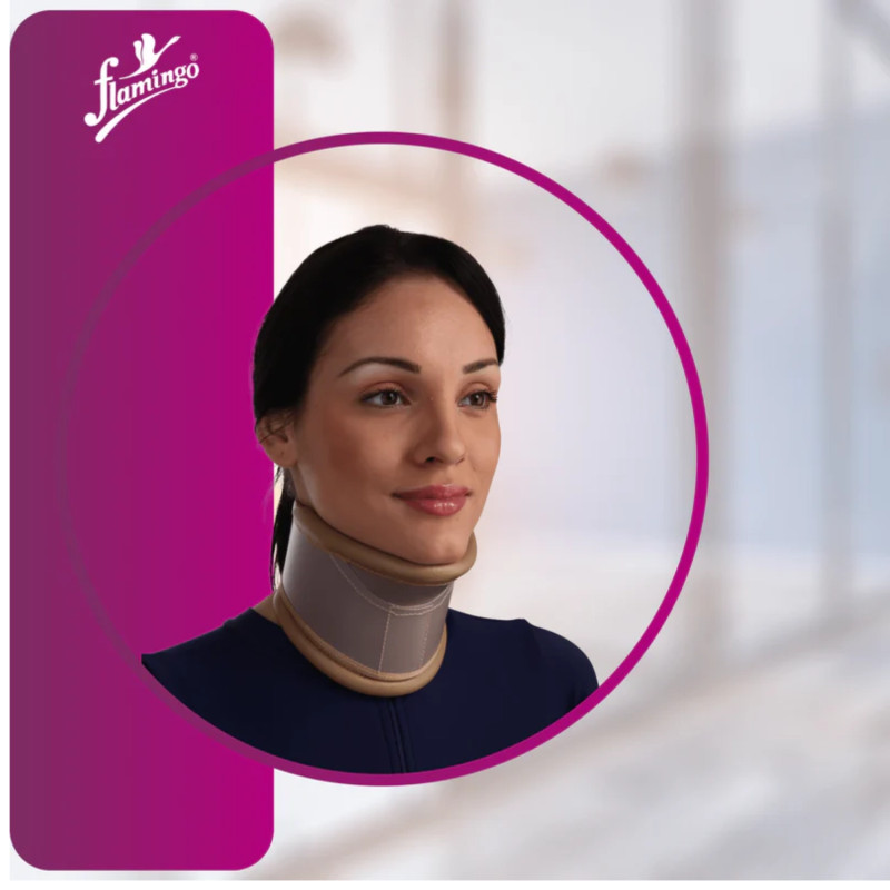 Flamingo Cervical Collar with Neck Support (Height Adjustable) OC 2190 – Effective Pain Relief & Support for Neck Strain Flamingo Cervical Collar with Neck Support (Height Adjustable) OC 2190 – Effective Pain Relief & Support for Neck Strain