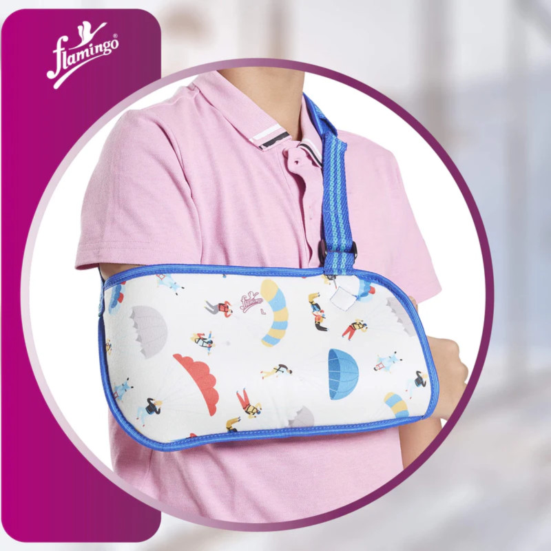 Flamingo Pediatric Arm Sling OC 2114 – Comfortable Support for Kids Flamingo Pediatric Arm Sling OC 2114 – Comfortable Support for Kids