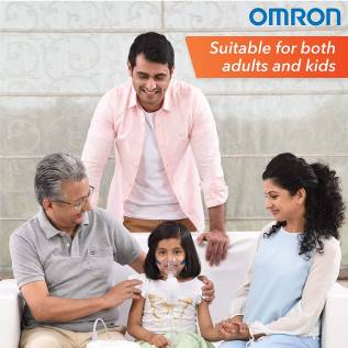 Omron Ultra Compact & Low Noise Compressor Nebulizer For Child & Adult NE-C106