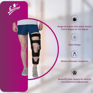 Flamingo R.O.M. Knee Brace OC 2141 – Adjustable Support & Stability