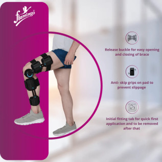 Flamingo R.O.M. Knee Brace OC 2141 – Adjustable Support & Stability