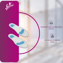 Flamingo Silicone Foot Insole OC 2091 – Soft, Shock-Absorbing, Pain Relief for Feet
