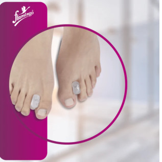 Flamingo Toe Separators OC 2092 | Relieves Pain & Corrects Toe Alignment | Soft & Comfortable Gel Support for Foot Care