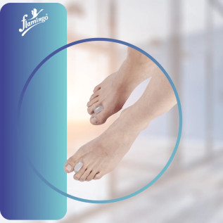Flamingo Silicone Toe Separators Pair OC 2356 – Pain Relief & Comfort