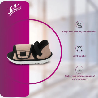 Flamingo Rocker Bottom Cast Shoe OC 2468 – Injury Recovery Aid Meta Description