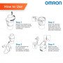 Omron Ultra Compact & Low Noise Compressor Nebulizer For Child & Adult NE-C106