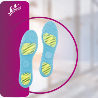Flamingo Gel Footcare Insole (Male) OC 2521 – Soft Cushioning, Shock Absorption, All-Day Comfort for Shoes & Sneakers