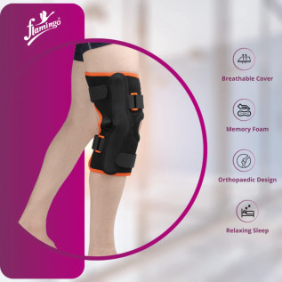 Flamingo Gel Bi-Axle Hinged Knee Brace OC 2132