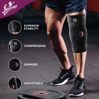 Flamingo Gel Bi-Axle Hinged Knee Brace OC 2132