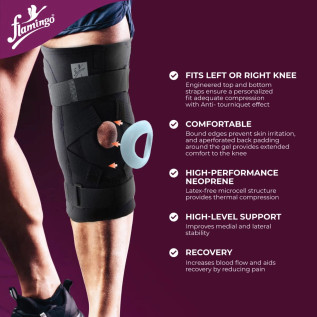 Flamingo Gel Bi-Axle Hinged Knee Brace OC 2132