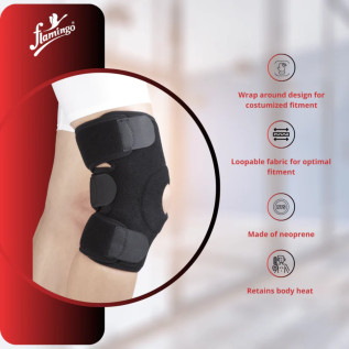 Flamingo Knee Wrap OC 2370 | Adjustable Knee Support for Pain Relief