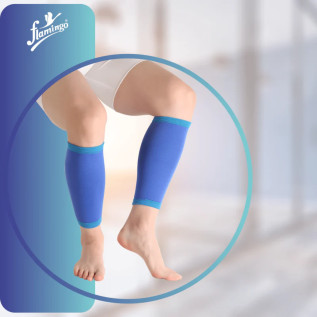 Flamingo Calf Support OC 2071 - Compression Sleeve for Pain Relief, Muscle Support & Injury Recovery – Universal Fit