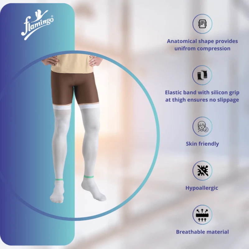 Flamingo Anti-Embolism Above Knee Stocking OC 2232 Flamingo Anti-Embolism Above Knee Stocking OC 2232