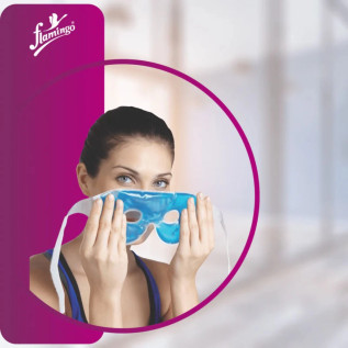 Flamingo Hot and Cold Eye Mask HC 1006 – Soothes Eye Strain, Reduces Puffiness, and Relieves Headaches