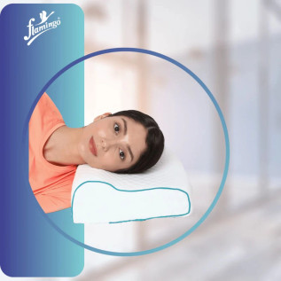 Flamingo Premium Memory Foam Pillow OC 2411 – Orthopedic Support for Neck & Spine, Comfortable Sleep Solution