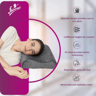 Flamingo Contoured Pillow OC 2147 for Neck Support and Comfort