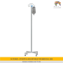 Adjustable infusion stand with drip hooks