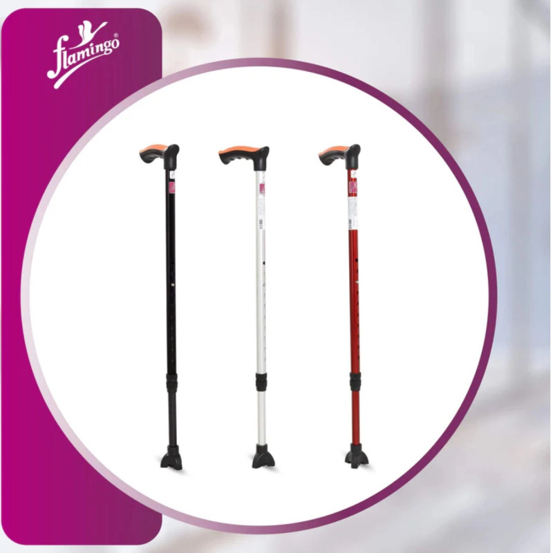 Flamingo Walking Stick with Trileg Bottom OC 2109 – Stable & Comfortable Support for Mobility Flamingo Walking Stick with Trileg Bottom OC 2109 – Stable & Comfortable Support for Mobility