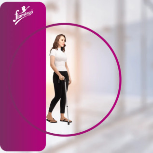 Flamingo Walking Stick 'U' Shaped OC 2418 – Adjustable, Lightweight Support for Seniors & Mobility Assistance