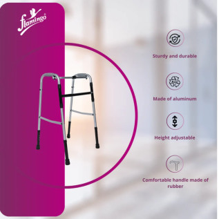 Flamingo Reciprocal Folding Walker OC 2112 – Aluminum Aid