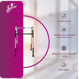 Flamingo Reciprocal Folding Walker OC 2112 – Aluminum Aid
