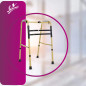 Flamingo Reci Folding Walker Double Bar OC 2385 – Lightweight, Adjustable & Durable Support Flamingo Reci Folding Walker Double Bar OC 2385 – Lightweight, Adjustable & Durable Support