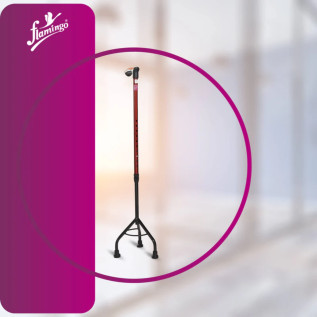 Flamingo Tripod Metal Base OC 2220 – Stable Support for Mobility Aid and Walking Comfort