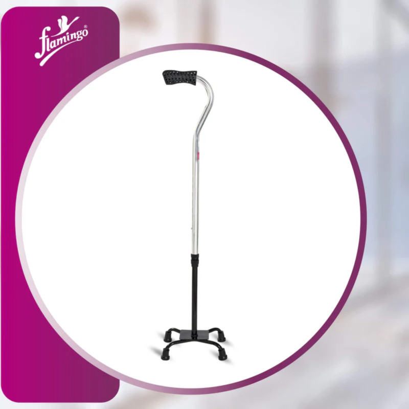 Flamingo Classic Quadripod (Horizontal Handle) OC 2299 – Stable Support for Easy Mobility Flamingo Classic Quadripod (Horizontal Handle) OC 2299 – Stable Support for Easy Mobility