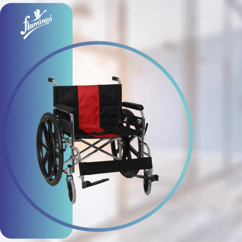 Flamingo Classic Wheelchair OC 2280 - Comfortable, Foldable & Lightweight Mobility Aid Flamingo Classic Wheelchair OC 2280 - Comfortable, Foldable & Lightweight Mobility Aid