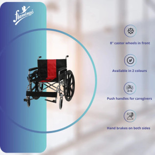 Flamingo Classic Wheelchair OC 2280 - Foldable & Comfortable