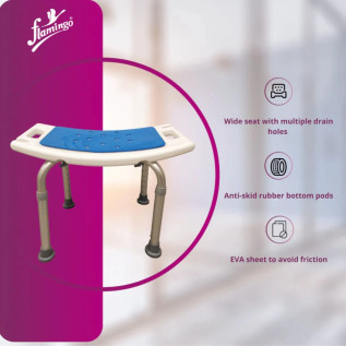 Flamingo Shower Stool-Padded OC 2502