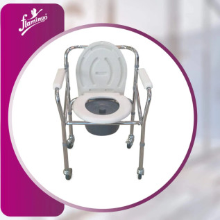 Flamingo Classic Commode Chair – Foldable, Durable & Comfortable