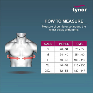 Tynor Chest Binder A-11 | Rib & Chest Support | Pain Relief